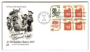 Scott #1724 Freedom to Speak Out 1977 First Day Cover FDC Artcraft Unaddressed